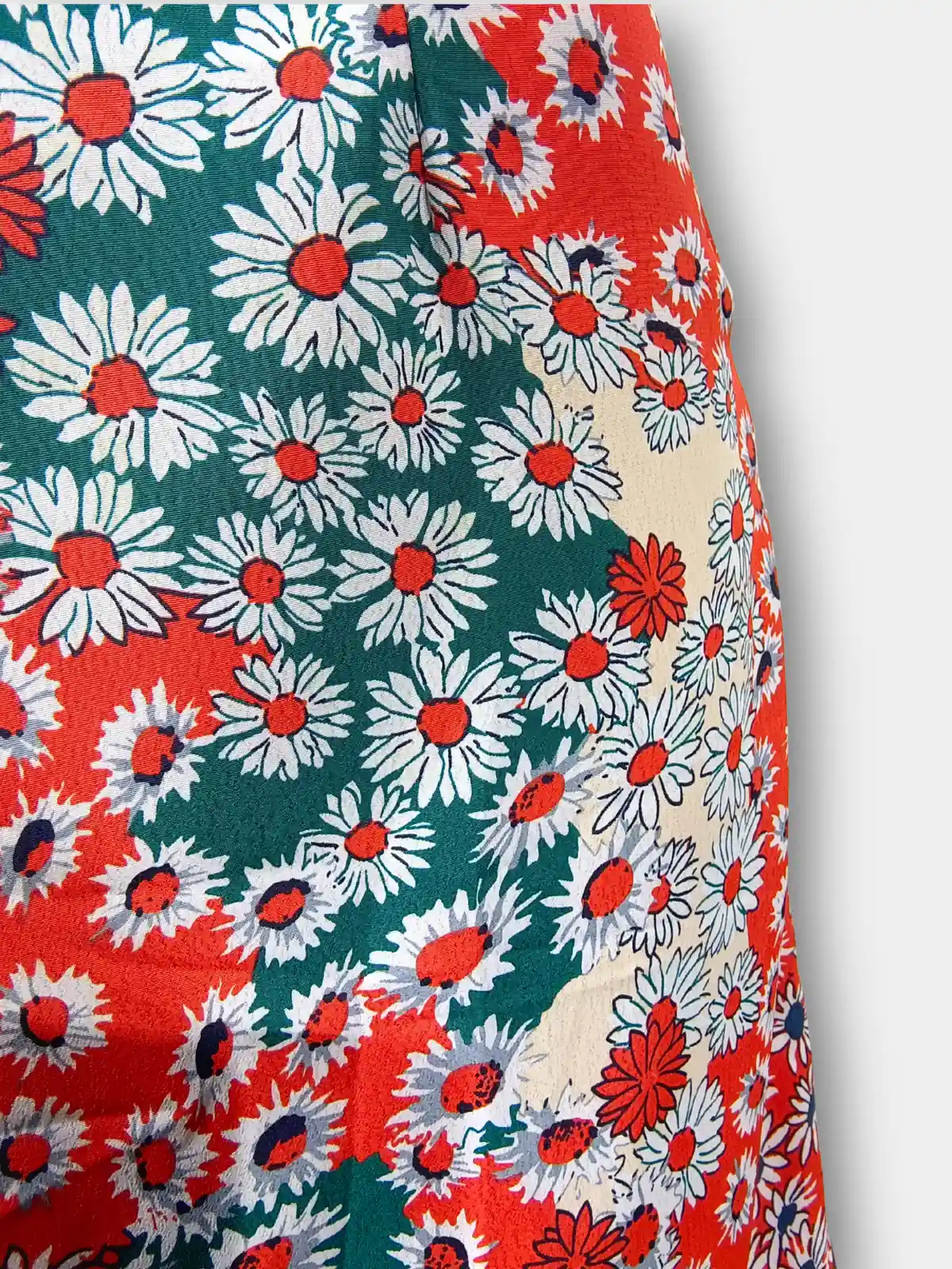 Red Floral Ruffled Skirt - N/A bottoms available at theGirlyZone Kampala